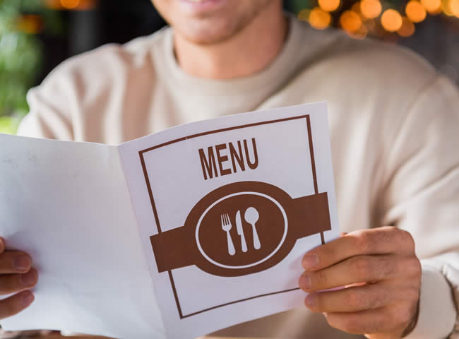 Personalización de menú